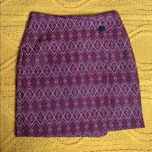 Work Vibes! Tweed skirt- dark magenta